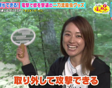 《可攻可守的防蚊發明》對捕蚊燈與電蚊拍發動融合卡 隨時能夠拔起來發動進攻