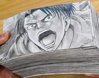 手繪漫畫《進擊的巨人》製作時間80天共畫出了400張圖的驚人作品