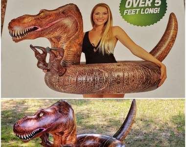 看了傷心《跟事實不符的廣告與商品》如果我買了恐龍游泳圈，我應該要做好不會被雷到的心理建設才對