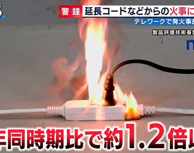 《冬天防疫的用電安全》在家工作不要亂插延長線 噴酒精消毒也可能導致火災