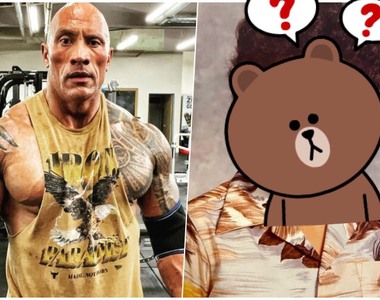 無法想像～好萊塢硬漢《巨石強森》小時候頂爆炸頭　秀氣外表像「妹妹」