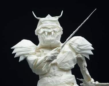 【有片】摺紙職人《僅用一張紙做出日本武士》有這樣的技術真的很強