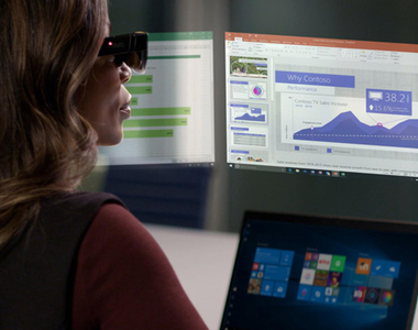 不用螢幕拼接，Lenovo推出《ThinkReality A3》智慧眼鏡，五個虛擬畫面讓你玩到爽！