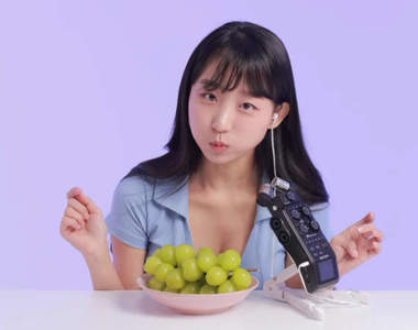 ASMR《吃葡萄的好處》Pyoapple一顆一顆吃下去感覺相當滿足好過癮