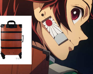 鬼滅之刃周邊《炭治郎木箱行李箱》不能出門那就拖著妹妹在家裡走吧(大誤)