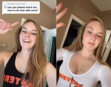 正妹店員教你《Hooters辣妹歐派的秘密》覺得很平沒關係,用這招馬上讓你挺起來