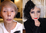 67歲Cosplay《M·A·C X DISNEY 庫伊拉彩妝》日本女歌手Naoko Ken研直子〝從素顏開始〞COS妝髮完成度驚人! 67歲Cosplay《M·A·C X DISNEY 庫伊拉彩妝》日本女歌手Naoko Ken研直子〝從素顏開始〞COS妝髮完成度驚人!