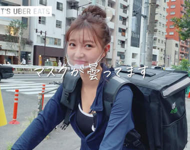 UberEat正妹外送員《橋本萌花》真實身份其實是人氣頗高的寫真偶像