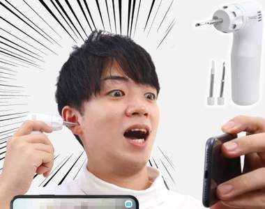 可透過手機監看畫面的《攝影挖耳機》消除你因看不見而不敢挖挖的恐懼