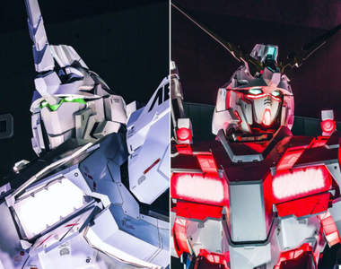 網友拍攝《台場獨角獸鋼彈》這近距離的細節跟光影效果也太讚了吧