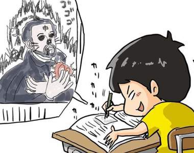 回想會流淚《畫家描繪小時候的點滴》課本上的歷史人物拿來塗鴉是一定要的啊