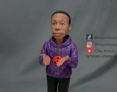 黏土雕塑家重現《面癱哥 卡比萊姆》那〝無言〞的表情也被精緻還原超神奇