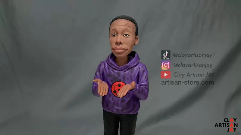 黏土雕塑家重現《面癱哥 卡比萊姆》那〝無言〞的表情也被精緻還原超神奇