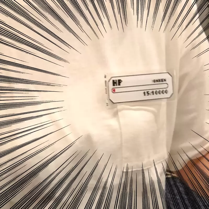 上班族宅小物《HP可視化徽章》要是我肯定都是殘血狀態，不管今天、明天以及以後都是...