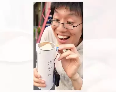 日網友發明《洋芋片升降機》這算浪費才能嗎？可是我看了感覺有點心動耶