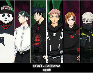 《DOLCE&GABBANA X咒術迴戰》聯名!虎杖、伏黒、釘崎、五條全款帥哭!胖達款…怎麼有點萌?!