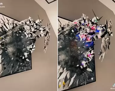 《鋼彈鏡態模型展示》讓人有一種突破次元的感覺，這樣的表現真的帥爆