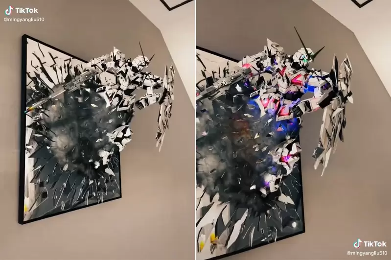 《鋼彈鏡態模型展示》讓人有一種突破次元的感覺，這樣的表現真的帥爆