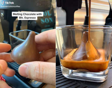 tannercolsoncoffee《一個專注在融化巧克力的男人》看著影片就會不自覺地發出嗯哼~恩哼~