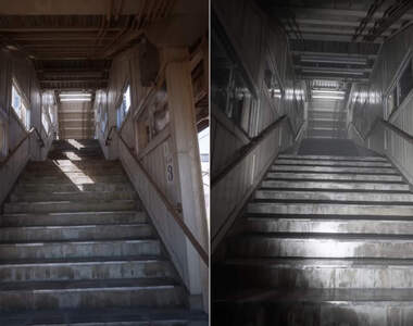 網友用虛幻引擎5打造《越中大門車站景態》這個畫面跟畫質你說這是實拍我也信了