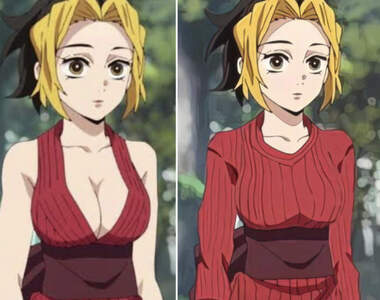 天氣變冷？《中國版 鬼滅之刃 遊郭篇》無袖開胸裝扮通通改成了長袖毛衣？