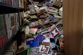 《書房崩壞漫畫收藏家絕望了》千辛萬苦收藏上萬本漫畫 書架撐不住重量倒塌鬧雪崩