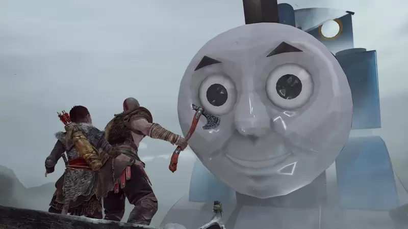 戰神《湯瑪士小火車mod》那一天,人類又回想起了被火車支配的恐懼 戰神《湯瑪士小火車mod》那一天,人類又回想起了被火車支配的恐懼