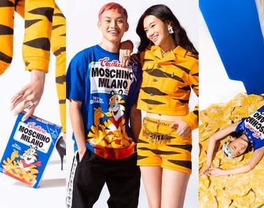 《Moschino》虎年系列的虎是「家樂氏玉米片東尼虎」!早餐明星時尚時尚最時尚