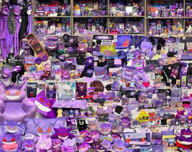 最狂收集《耿鬼愛好者的收藏》一眼望去全是紫色調看上去真和諧