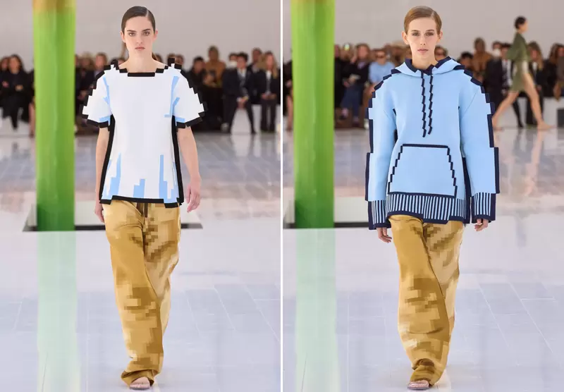 巴黎時裝週《LOEWE 2023春夏》超吸睛「像素服裝」pixel風格穿上身成大亮點! 巴黎時裝週《LOEWE 2023春夏》超吸睛「像素服裝」pixel風格穿上身成大亮點!