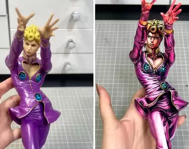 景品改造《喬魯諾·喬巴拿2次元塗裝》現在把3D的東西變成2D才是真無雙