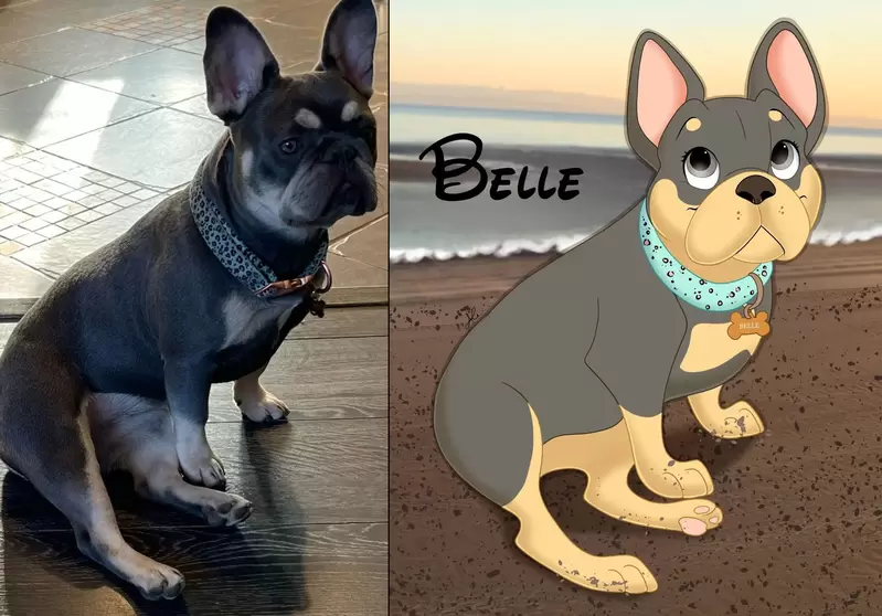 《迪士尼化寵物照》藝術家將網友送來的照片進行生動的卡通化修改