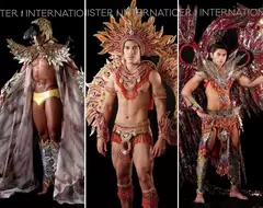 選帥大賽《第14屆國際先生比賽》又強壯又奔放的民族服裝展示環節(物理)