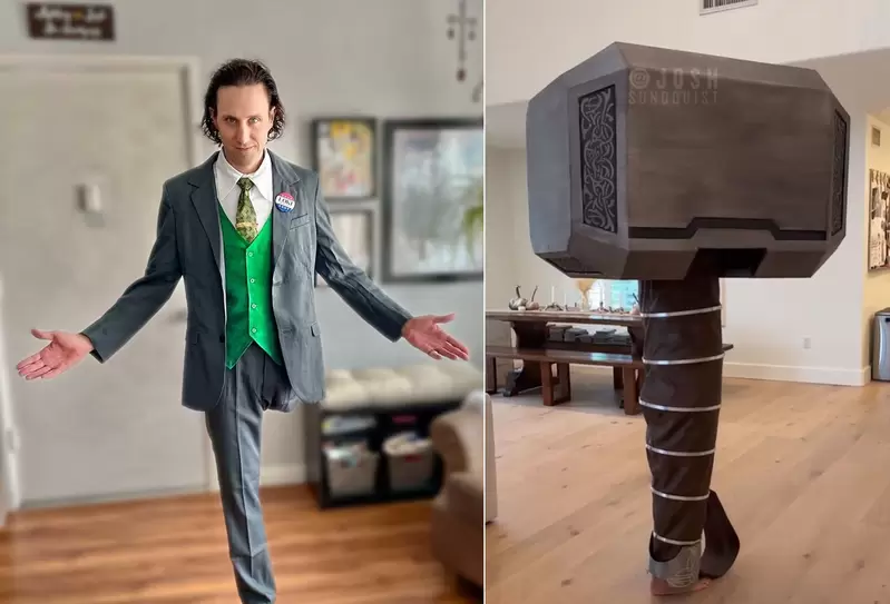 單腳勵志哥《喬許森德奎斯特》沒有最狂只有更狂的萬聖節單腳打扮