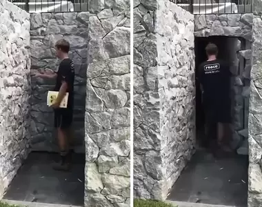 網友分享《平常根本看不出來的神祕隔間》原來電影裡演的那些暗門都是真的XD