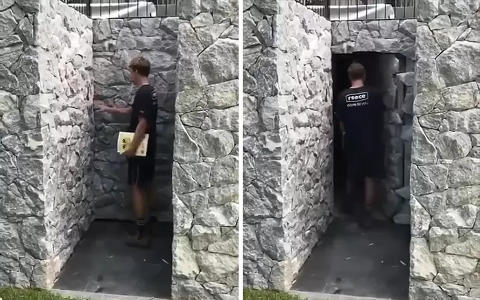 網友分享《平常根本看不出來的神祕隔間》原來電影裡演的那些暗門都是真的XD