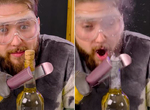 【不可能實驗】酒瓶木塞怎麼開？《用電棒開酒》酒瓶的正確開啟方式（誤ｗ