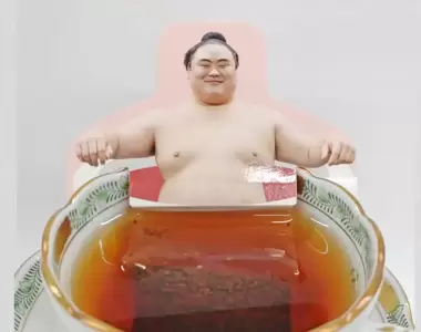 相撲協會推出《力士紅茶包》放進杯子簡直就跟泡湯沒兩樣惹XD
