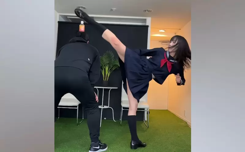 shorts影片沒有極限《制服美少女的迴旋踢挑戰》9976萬次觀看這數字會不會太誇張 shorts影片沒有極限《制服美少女的迴旋踢挑戰》9976萬次觀看這數字會不會太誇張