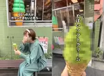 日本網友挑戰《倒嗆抹茶霜淇淋》據說有95%的人吃了都會被綠茶粉嗆到 日本網友挑戰《倒嗆抹茶霜淇淋》據說有95%的人吃了都會被綠茶粉嗆到
