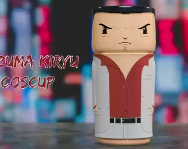 人中之龍《桐生一馬陶瓷保溫杯》倒一杯熱水熱茶熱咖啡,感覺頭上冒煙就像生氣氣一樣