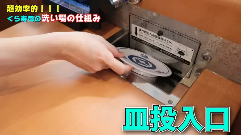 《藏壽司獨特的水回收系統》吃完的壽司盤子投入口原來有特別的清洗方式 《藏壽司獨特的水回收系統》吃完的壽司盤子投入口原來有特別的清洗方式