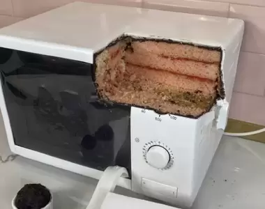 可食用電器用品《蛋糕微波爐》如果有糖果屋那家俱大概都長這樣吧XD