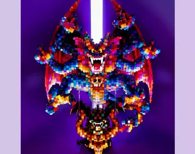 樂高玩家製作《勇者鬥惡龍2 破壞神席德》讓人不禁想起FC當年被魔王支配的恐懼