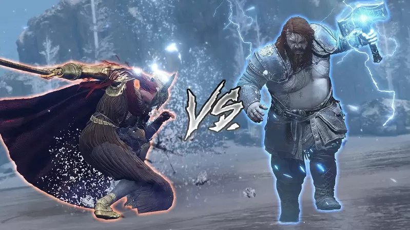 艾爾登法環MOD《雷神索爾VS女武神》不愧是神級之戰的強度,這兩神的激烈碰撞實在太精采了 艾爾登法環MOD《雷神索爾VS女武神》不愧是神級之戰的強度,這兩神的激烈碰撞實在太精采了