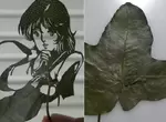 手穩心不慌《二次元人物樹葉雕刻》有保存期限的藝術創作 手穩心不慌《二次元人物樹葉雕刻》有保存期限的藝術創作