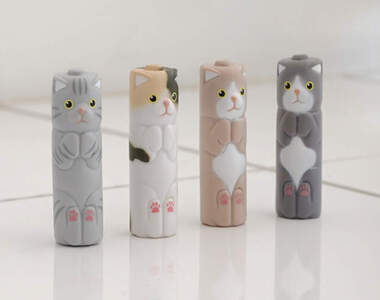 趣味轉蛋商品《貓貓電池》完全沒有電但是拿來惡作劇~滿分