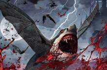 只有鯊魚可以超越鯊魚《鯊古拉》吸血鬼很可怕？那來一隻會飛的吸血鯊呢？