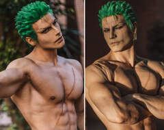 國外肌肉帥哥cos《航海王 爆青筋索隆》性感詮釋綠藻頭筋肉魅力