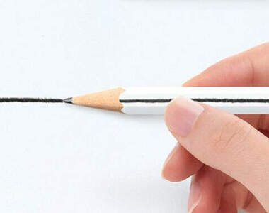 創意文具《可以分辨粗細的鉛筆》2H~3B粗細一看就懂,挑選時就很方便啦